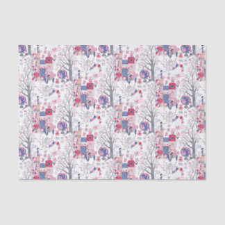 Fairytale Books and Magical Creatures White Tissue Paper