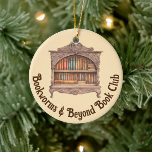 Fairytale Bookshelf Ceramic Tree Decoration