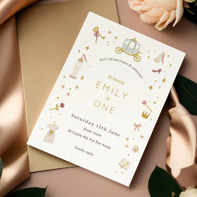 Fairytale Carriage Princess Party Girls Invitation (Creator Uploaded)