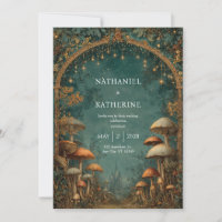 Fairytale Castle Mushroom Archway Gold Lantern