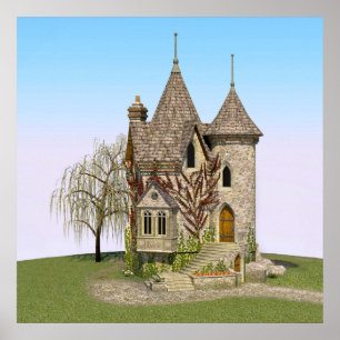 Fairytale Castle Perfect Birthday and Fantasy Gift Poster