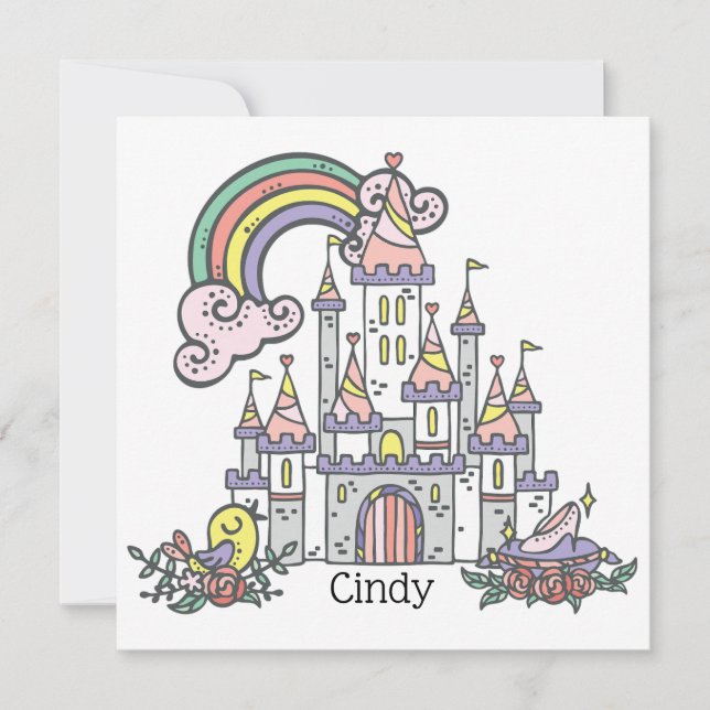 Fairytale Castle Princess Custom Name      (Front)