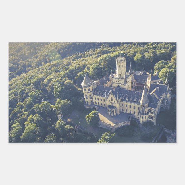 Fairytale Castle Rectangular Sticker (Front)