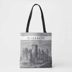 Fairytale Castle   Rouen France Chateau Tote Bag
