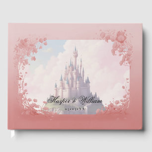 Fairytale castle wedding guest book