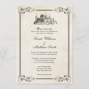 Fairytale Castle Wedding Invitations