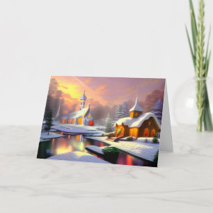 Fairytale Church Holiday Card