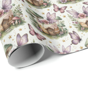 Fairytale Cottage Birthday Wrapping Paper