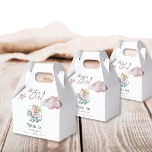 Fairytale Dreamy Dragon Pink Princess Baby Shower  Favour Box