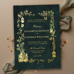 Fairytale Emerald Green Lantern Fairycore Wedding 