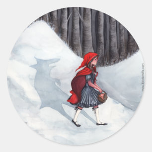 Fairytale Fantasy Art Sticker - Wolf Within
