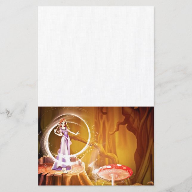 Fairytale Fantasy Destiny Whimsical Dreams Stationery (Front)