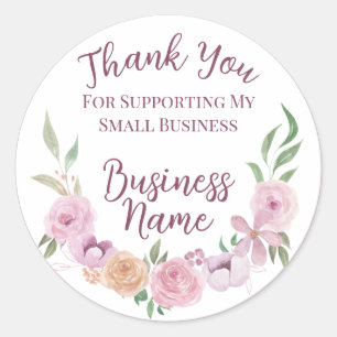 Fairytale Floral Small Business Stickers