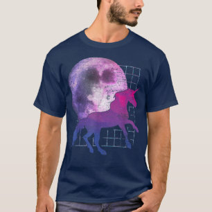 Fairytale Full Moon Magical Animal Fantasy Vaporwa T-Shirt