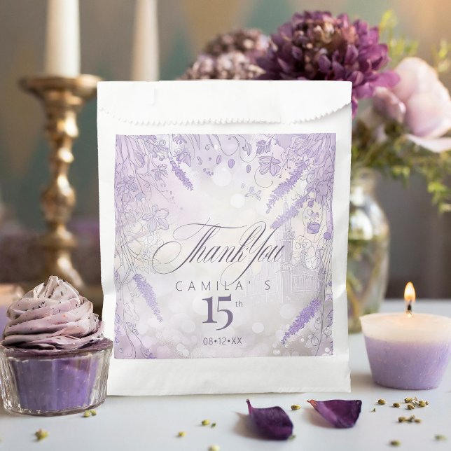Fairytale Garden Border Lavender ID1030 Favour Bags (Creator Uploaded)