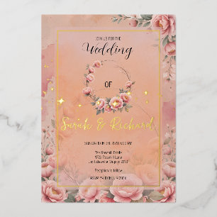 Fairytale Garden Sparkle Wedding Invitation