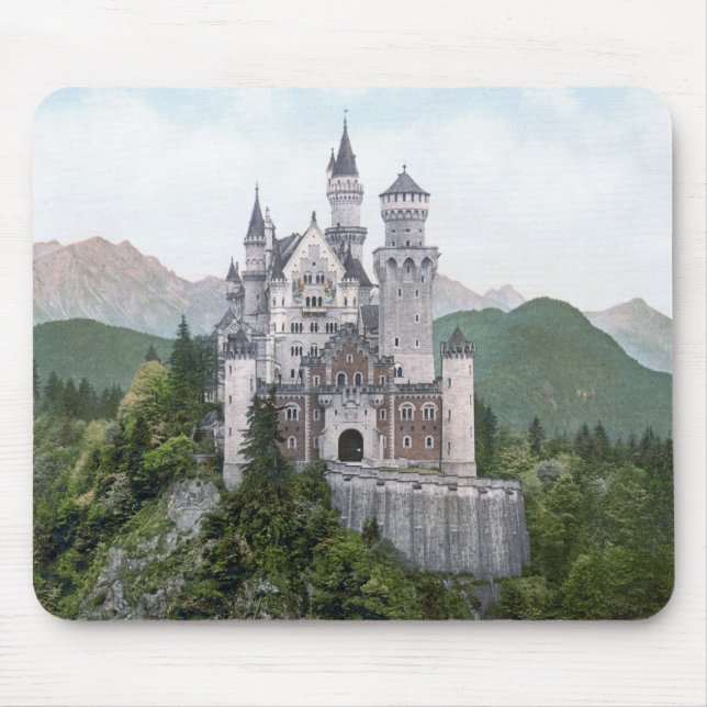 Fairytale German Castle Mouse Mat (Front)
