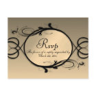 Fairytale Gold RSVP with Menu Choices 