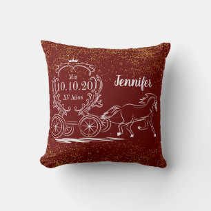 Fairytale Horse & Carriage Mis XV 16" Pillow