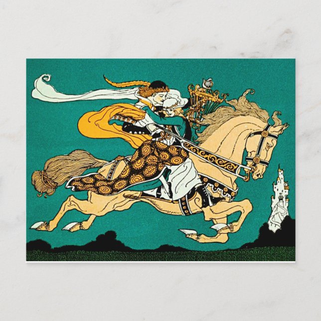 Fairytale illustration postcard (Front)