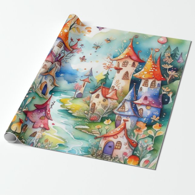 Fairytale in the fairyland Wrapping Paper (Unrolled)