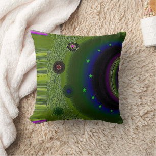 "Fairytale Land" 16" x 16" Polyester Throw Pillow