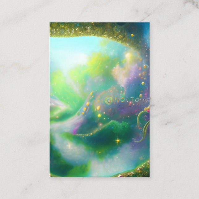 Fairytale Landscape Graphic Business Card (Front)