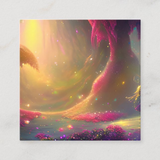 Fairytale Landscape Graphic Calling Card (Front)