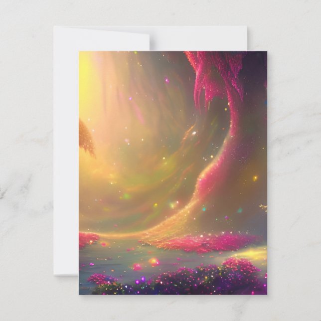 Fairytale Landscape Graphic Card (Front)
