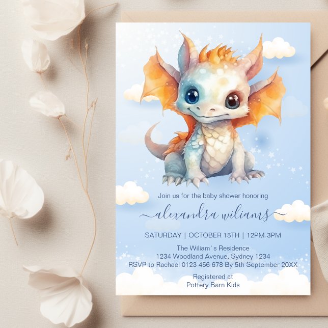 Fairytale Magic and Enchanted Story Baby Shower Invitation (Creator Uploaded)