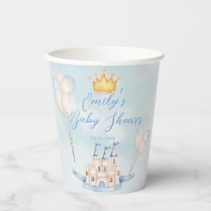Fairytale magic Castle Crown party Baby Shower Paper Cups