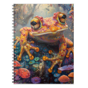 Fairytale magic frog notebook