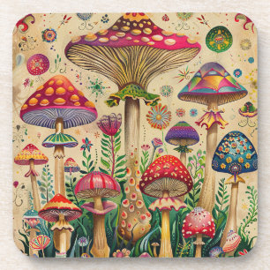 Fairytale Mushrooms Coaster