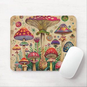 Fairytale Mushrooms Mouse Mat