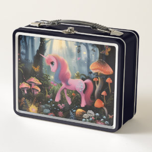 Fairytale Nostalgia Unicorn Metal Lunch Box