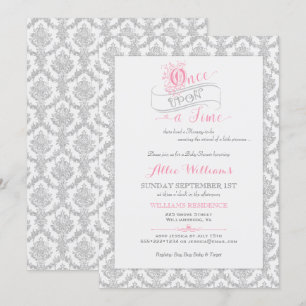 Fairytale Once Upon a Time Princess Baby Shower Invitation
