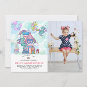 Fairytale Party Invitation   Princess & Dragons