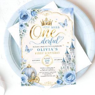 Fairytale Princess 1st Birthday Invitation
