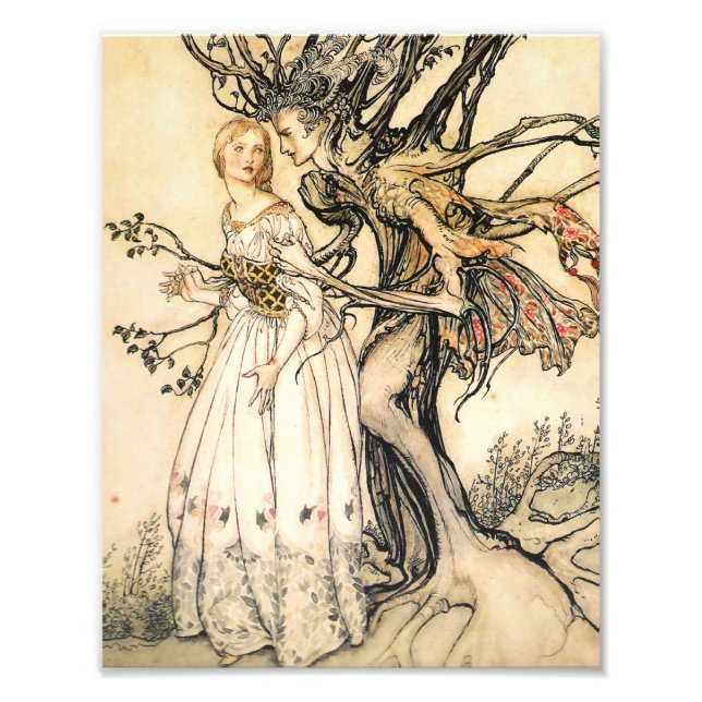 Fairytale Princess and Tree Elf Photo Print (Front)