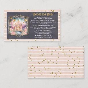 Fairytale Princess Baby Shower Books for Baby Enclosure Card