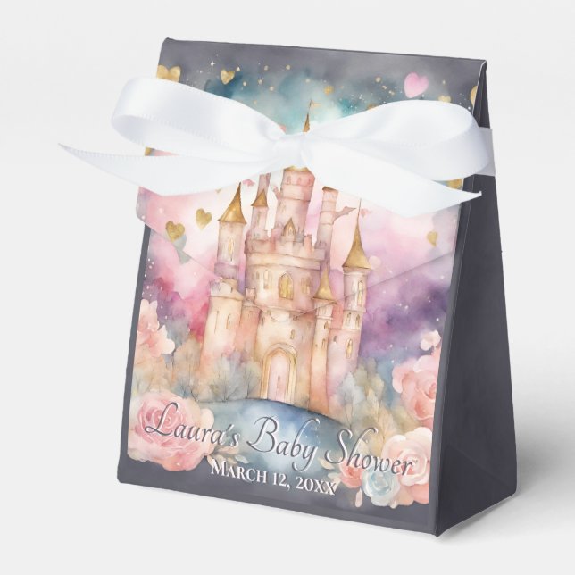 Fairytale Princess Baby Shower Favour Box (Front Side)