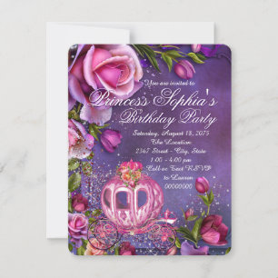 Fairytale Princess Birthday Party Invitation