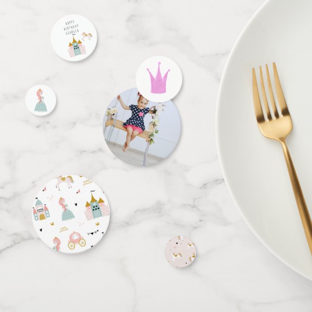 Fairytale Princess | Birthday Personalised Table Confetti (Group)