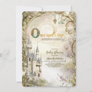 Fairytale Princess Castle Baby Shower Invitation