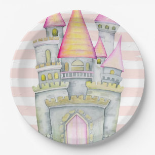 Fairytale Princess Castle Birthday Party Paper Plate