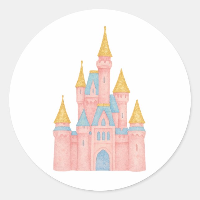 Fairytale Princess Castle Sticker (Front)