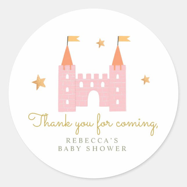 Fairytale Princess Dragon Gift sticker (Front)