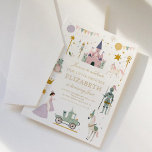 Fairytale Princess Dragon Girl Birthday  Invitation<br><div class="desc">Thisbirthday  invitation with Princess and Dragon Fairytale is the sweetest birthday invitation ever.

You can customise your invitations by choosing from so many different paper types,  shapes and texts of your choosing to make it unique and special.</div>