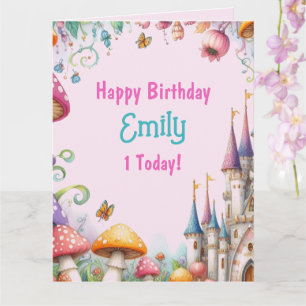 Fairytale Princess Fairy Girl's Birthday Fairycore Card