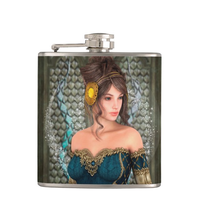 Fairytale Princess Hip Flask (Front)